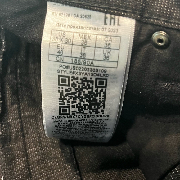 GUESS Men’s black Jeans 36 x 30 straight fit - Picture 3 of 6